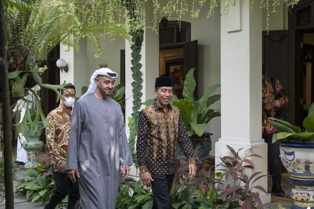 رئيس دولة الإمارات والرئيس الإندونيسي يبحثان تعزيز علاقات البلدين في قمة G20 العالمية